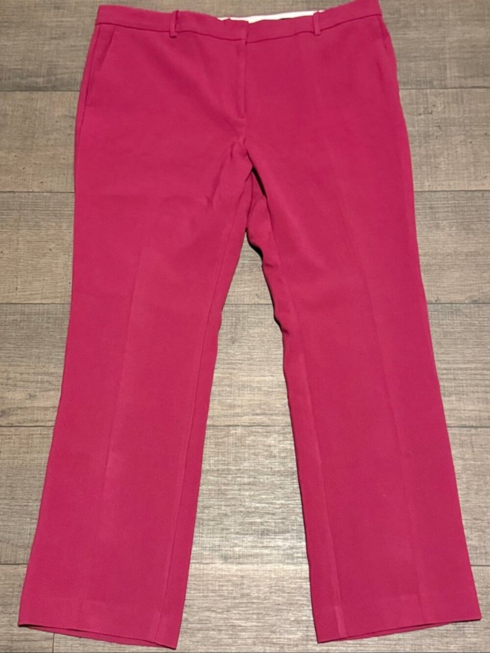 NWT Ann Taylor Sophia Pants 16 Raspberry Pink Trousers